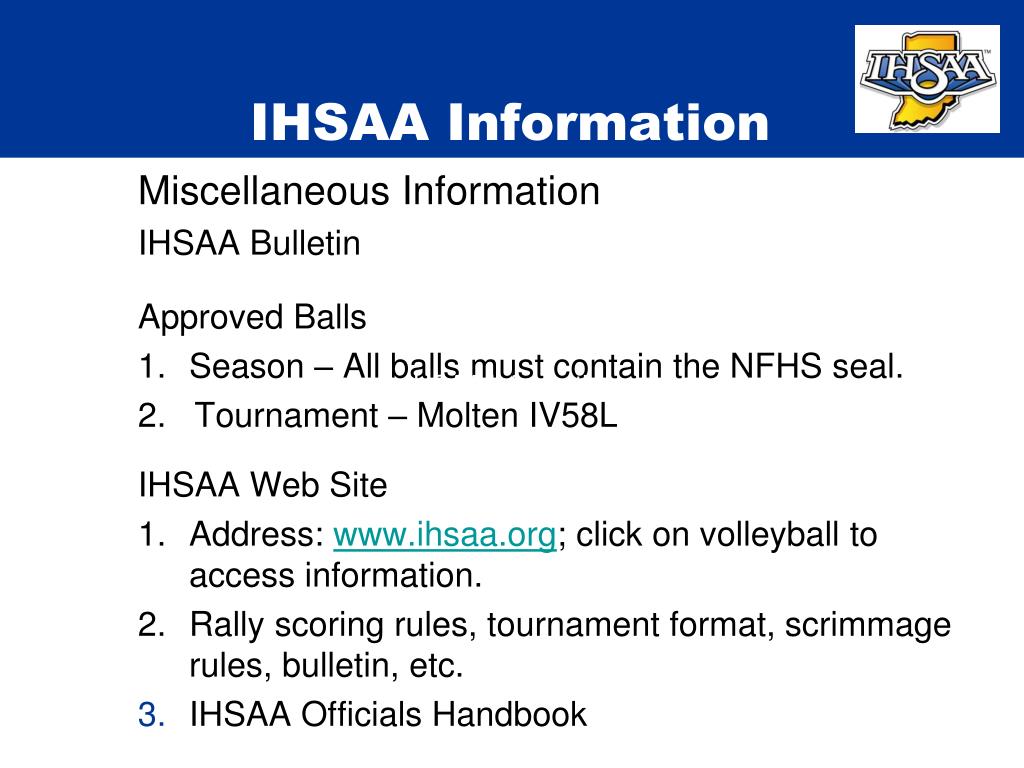 PPT IHSAA OnLine Rules Meetings Instructions PowerPoint Presentation