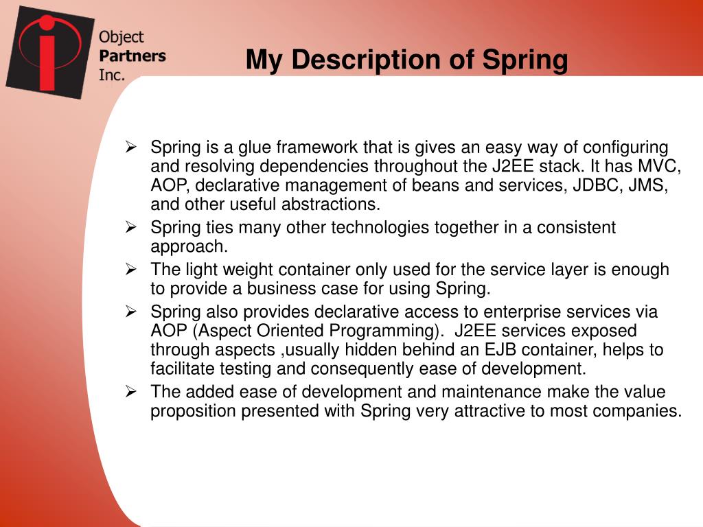 PPT Spring Framework Adam Waldal Senior Consultant PowerPoint