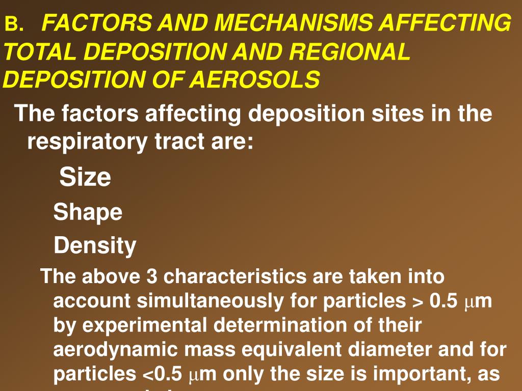 PPT FACTORS INFLUENCING THE DOSE FOR AEROSOLS PowerPoint Presentation