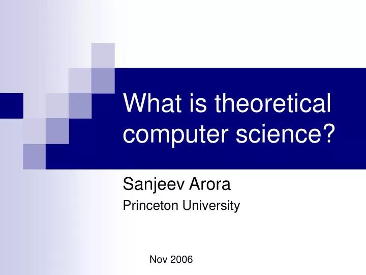 PPT What is theoretical computer science? PowerPoint Presentation