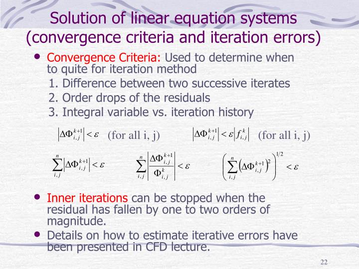 PPT Numerical Methods in Computational Fluid Dynamics (CFD