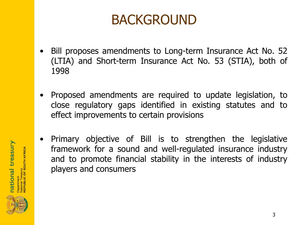 PPT INSURANCE LAWS AMENDMENT BILL PowerPoint Presentation, free