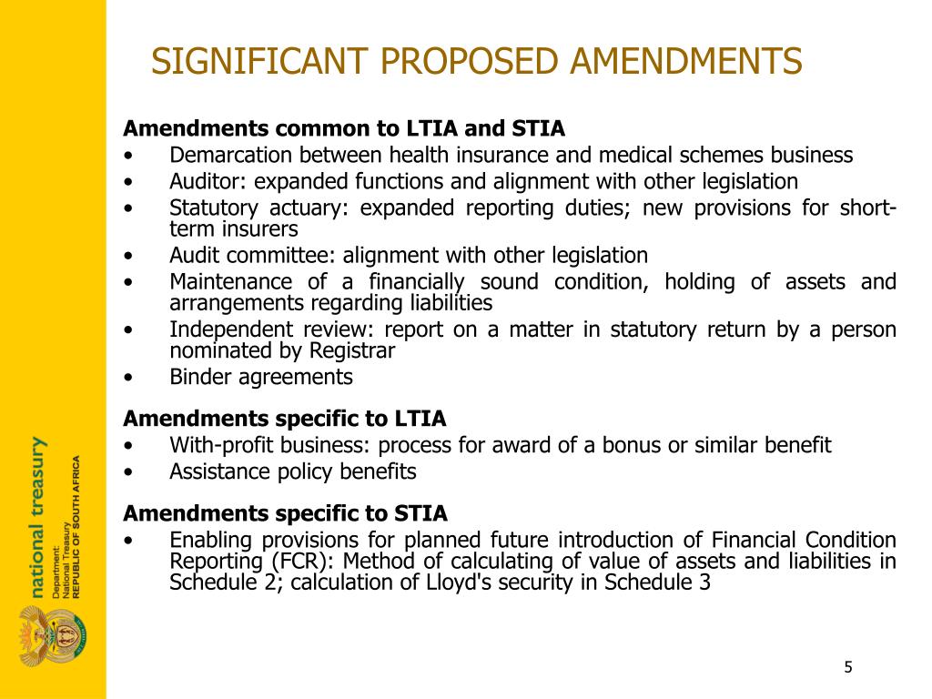 PPT INSURANCE LAWS AMENDMENT BILL PowerPoint Presentation, free