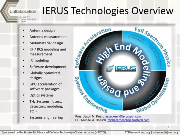 PPT IERUS Technologies Overview PowerPoint Presentation, free