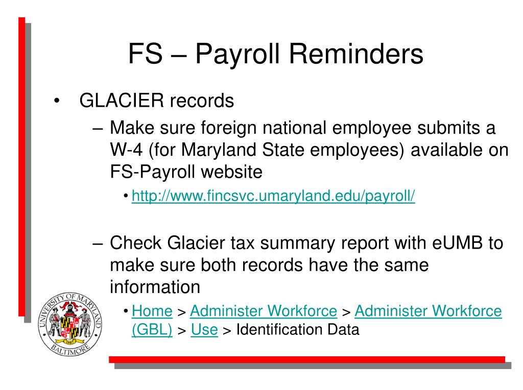 Payroll Services for State Agencies Marylandtaxes.gov