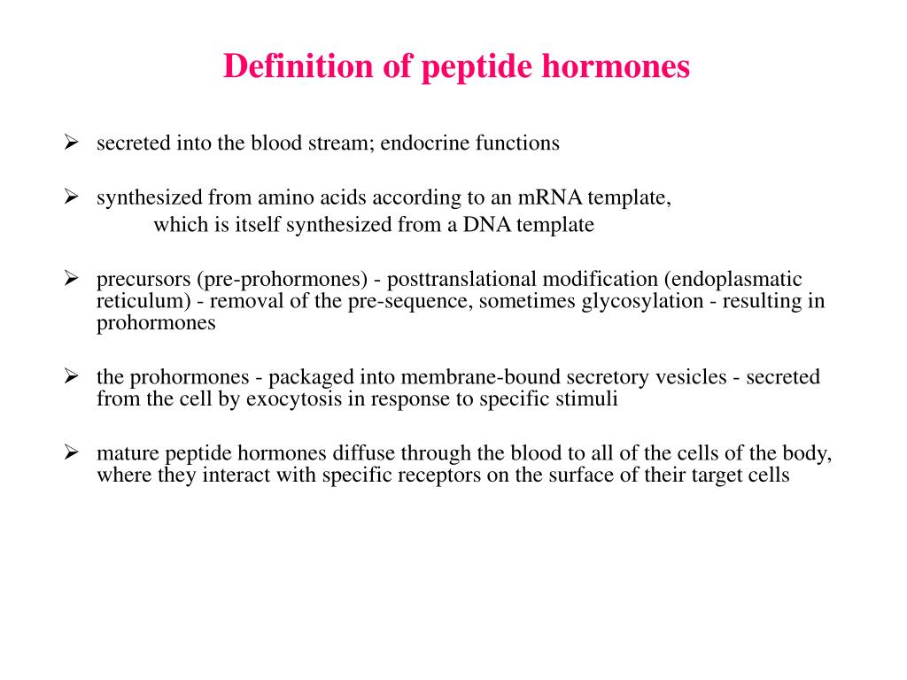 PPT Biochemistry of hormones derived from amino acids and proteins