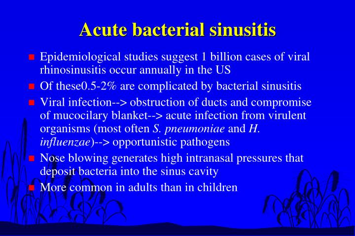 Acute Bacterial Rhinosinusitis