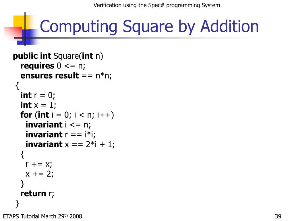 PPT Program Verification Using the Spec Programming System
