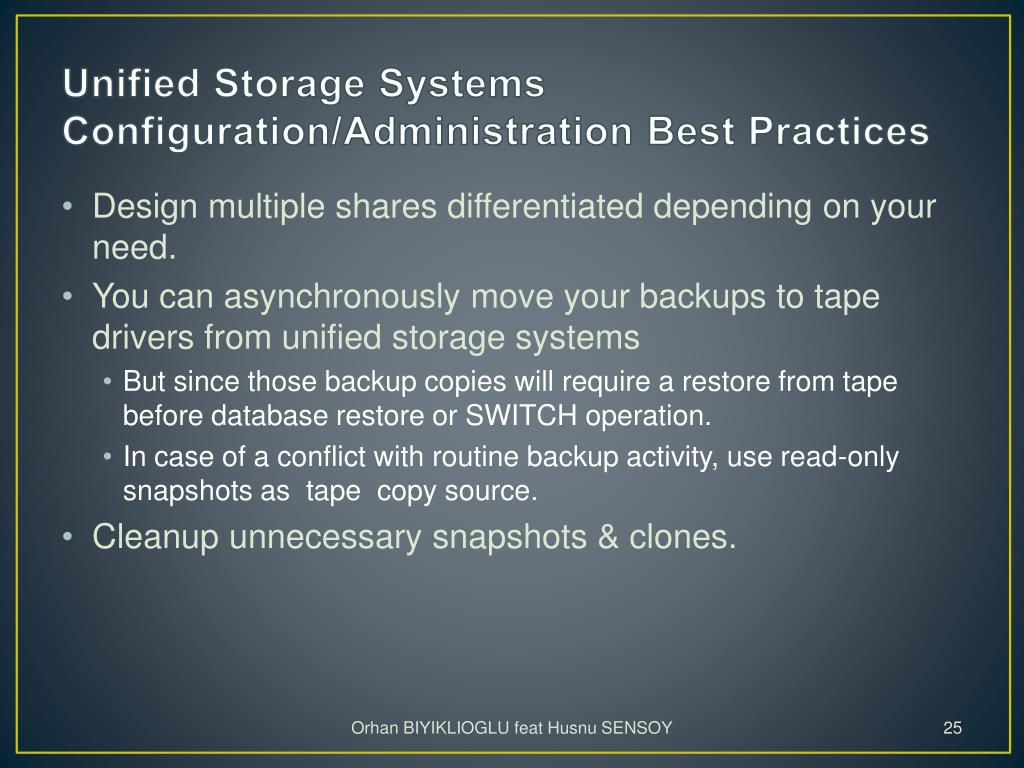 PPT Solidify Oracle RMAN with Oracle Sun Storage 7000 Unified Storage