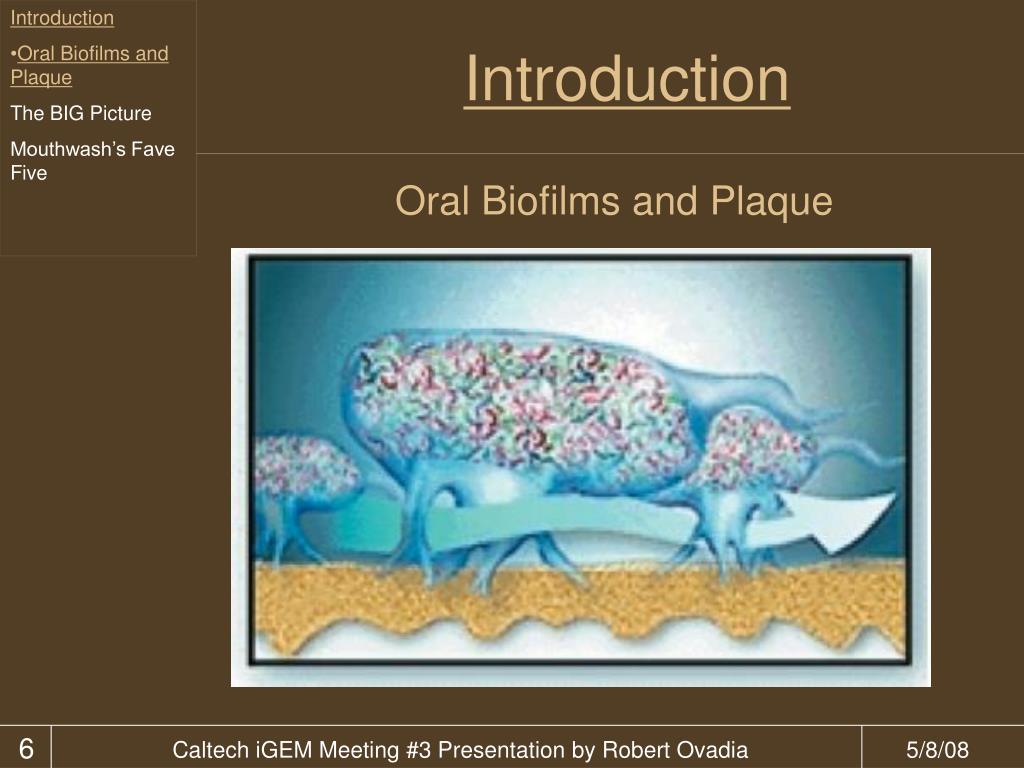 PPT Mouthwash Dental Plaque A Microbial Biofilm PowerPoint