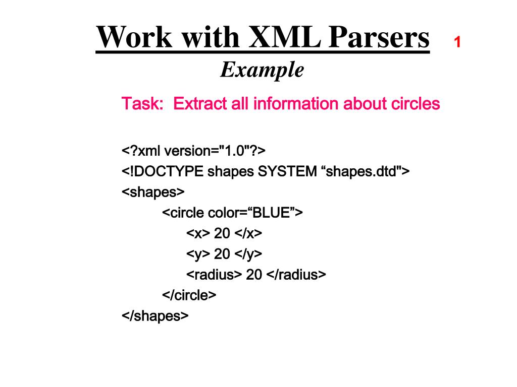 PPT XML Parsers PowerPoint Presentation, free download ID1305795