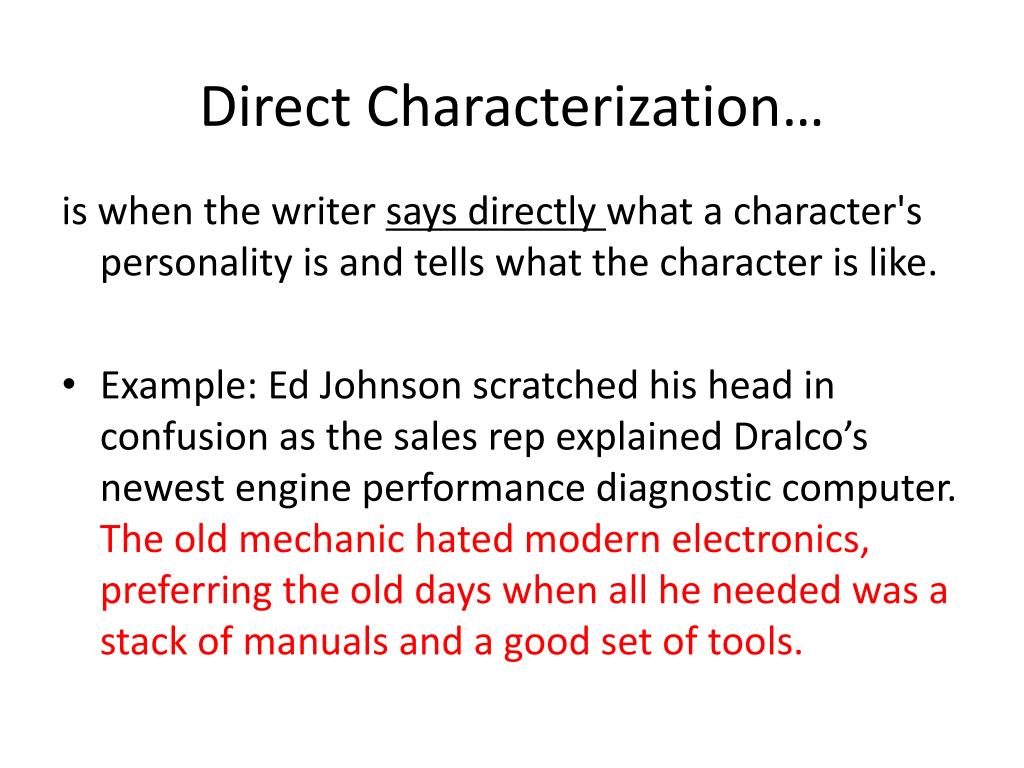 PPT What is Characterization ? PowerPoint Presentation, free download