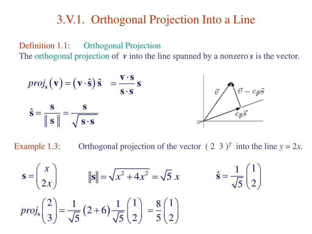 PPT 3.V. Projection PowerPoint Presentation, free download ID1306991