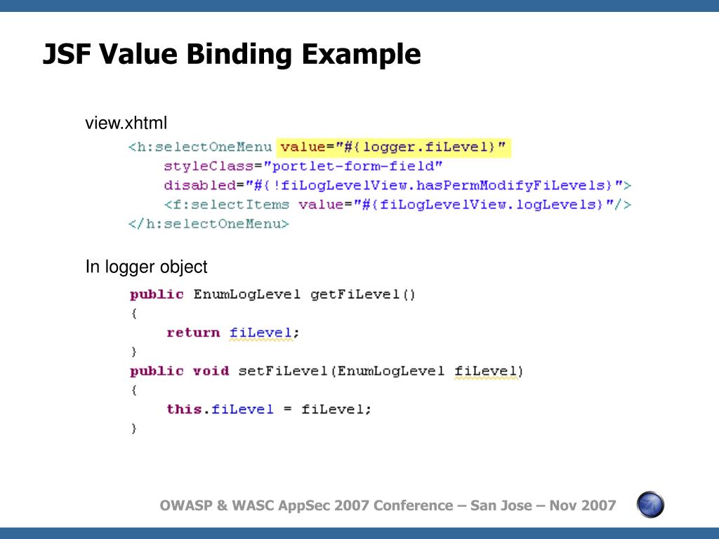 PPT Securing JSF Applications Against the OWASP Top Ten PowerPoint