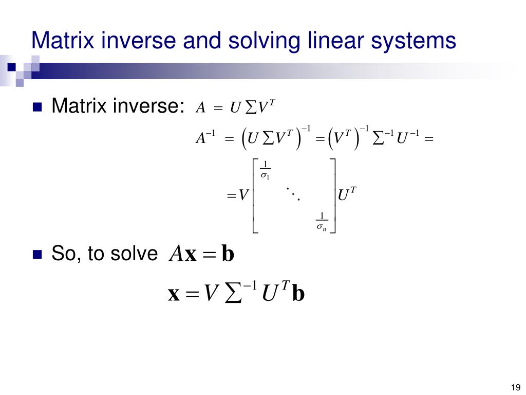 PPT SVD(Singular Value and Its Applications PowerPoint