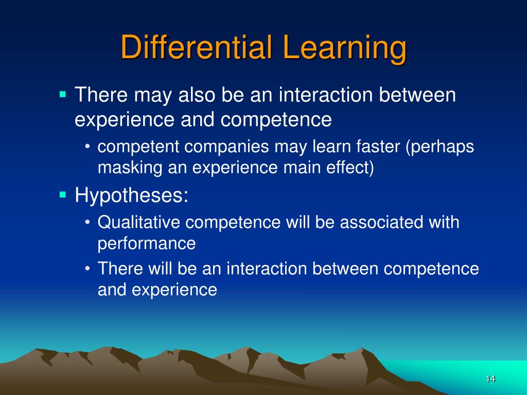 PPT Acquisition Performance Experience or Competence? PowerPoint