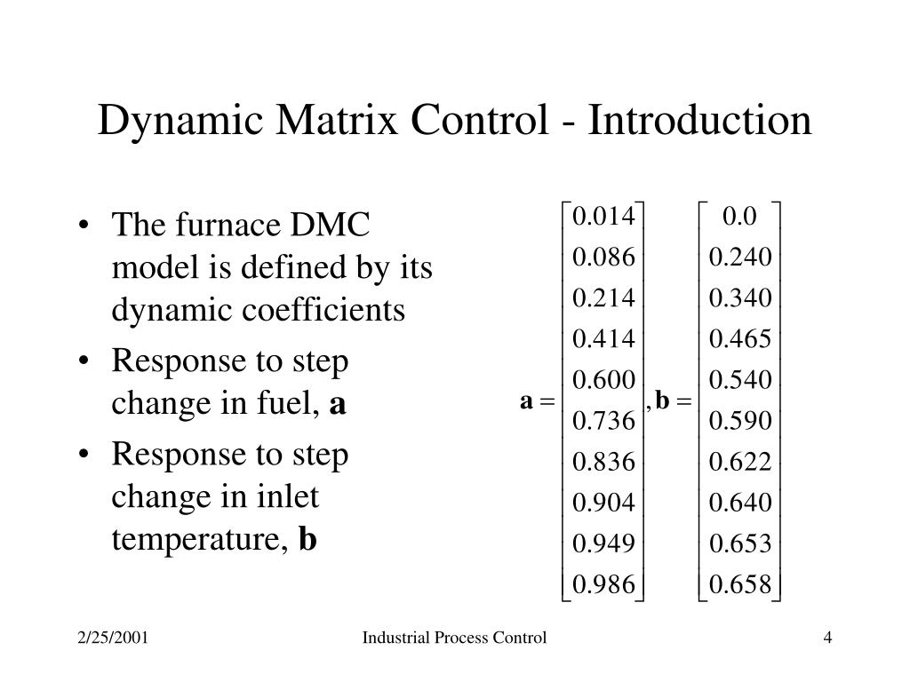 PPT Dynamic Matrix Control Introduction PowerPoint Presentation