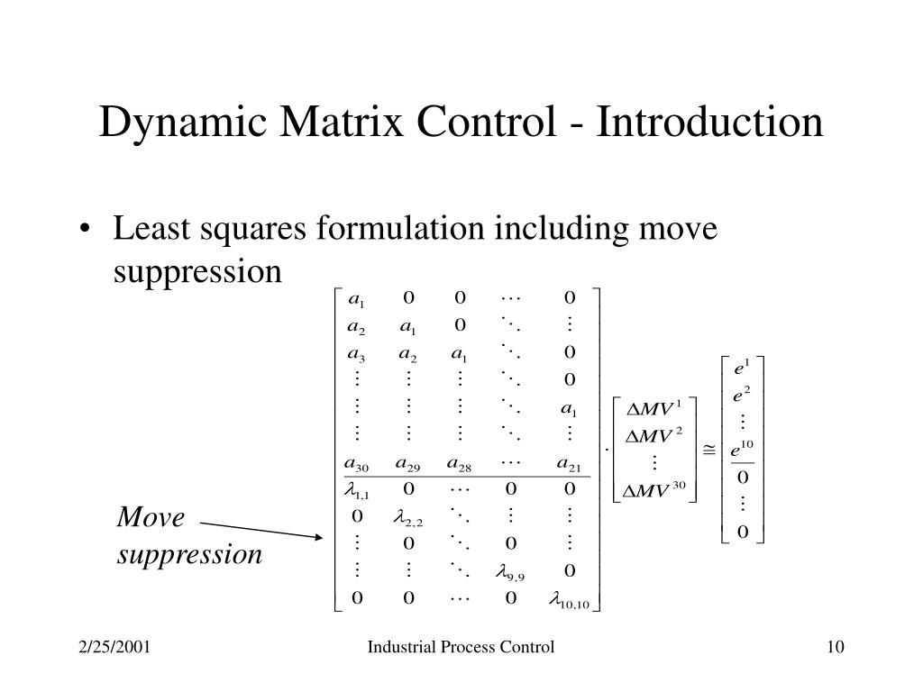 PPT Dynamic Matrix Control Introduction PowerPoint Presentation
