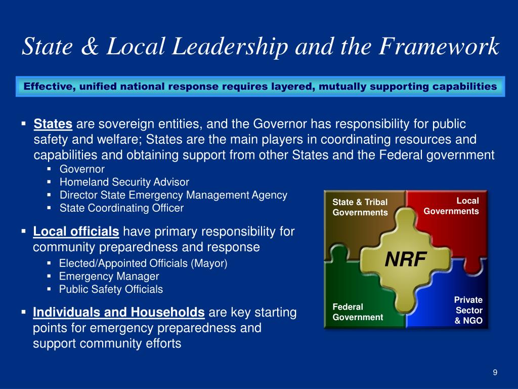 PPT National Response Framework PowerPoint Presentation, free