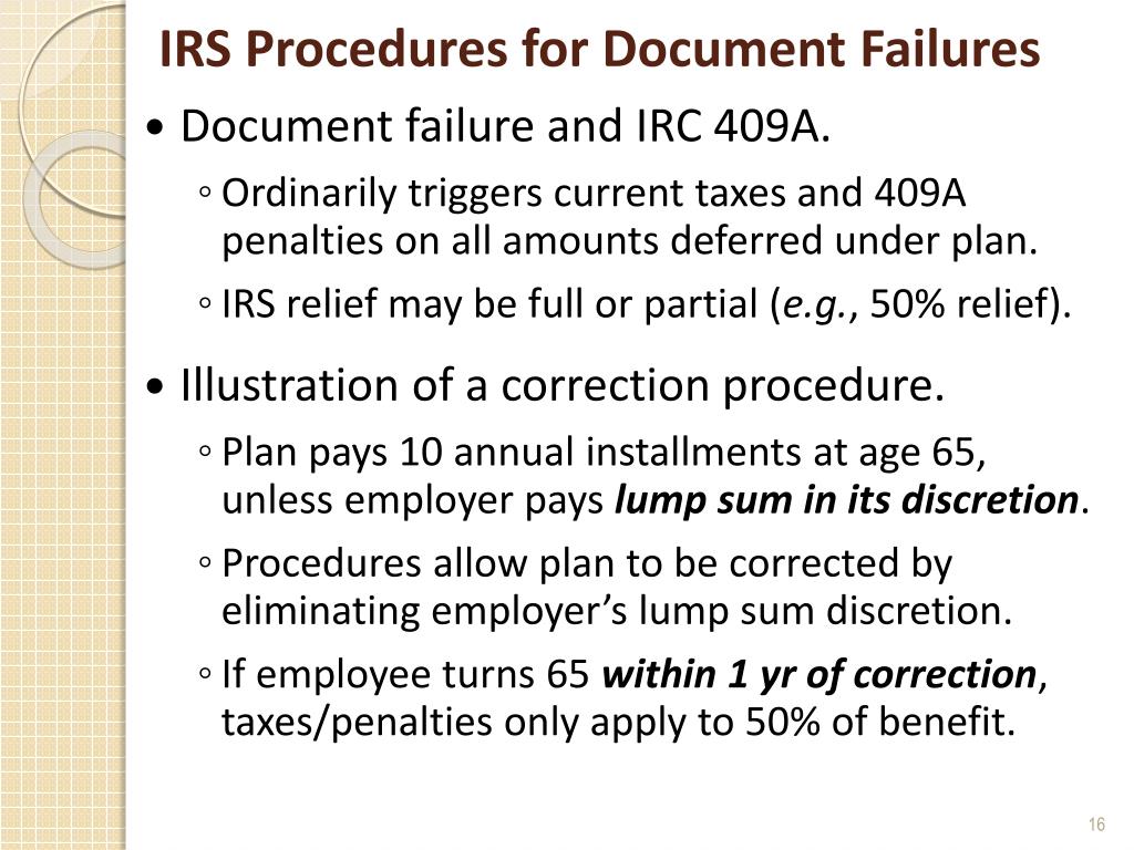 PPT Guidance on Deferred Compensation IRC 409A and IRC 457