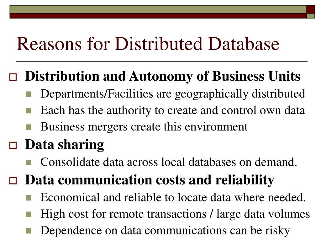 PPT Distributed Databases PowerPoint Presentation, free download ID