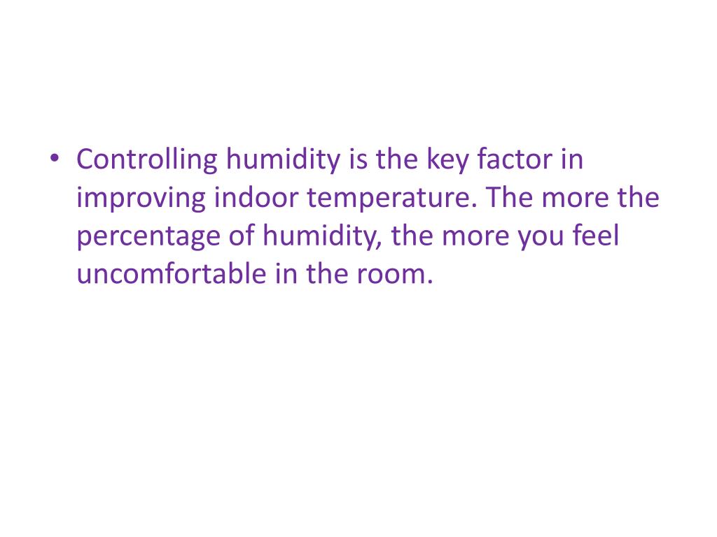 PPT Importance of Humidity Control by Your Air Conditioners