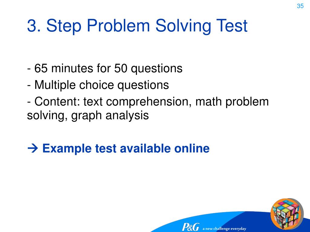 Problem solving test Candidate screening assessment