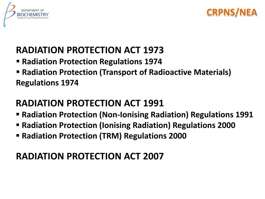 PPT RADIATION PROTECTION ACT 1991 Radiation Protection (NonIonising