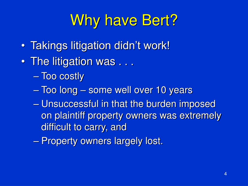 PPT The Bert J. Harris, Jr., Private Property Rights Protection Act