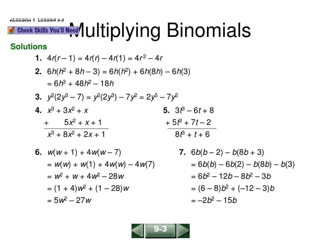 PPT - Multiplying Binomials PowerPoint Presentation, free download - ID