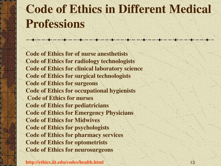 PPT The Codes of Medical Ethics PowerPoint Presentation ID1324101