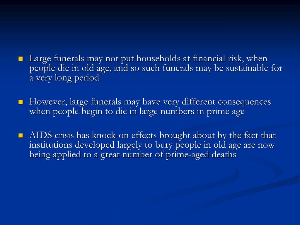 PPT Paying the Piper The High Cost of Funerals in South Africa