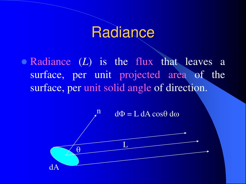PPT The Radiance Equation PowerPoint Presentation, free download ID
