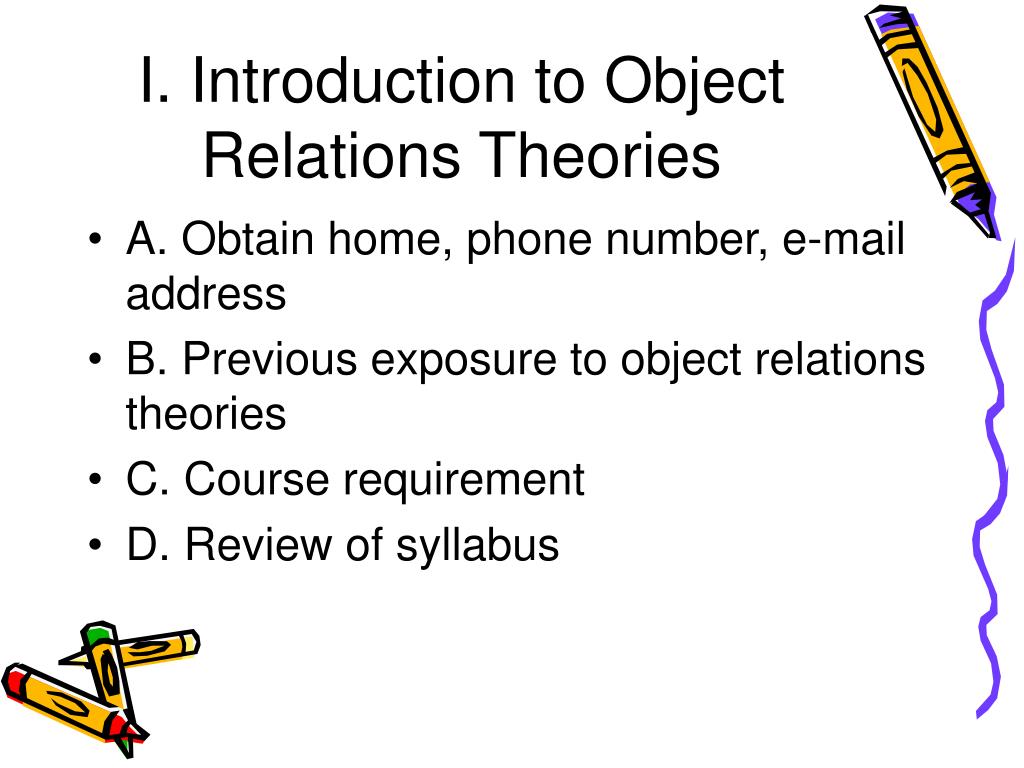 PPT Object Relations Theories PowerPoint Presentation, free download