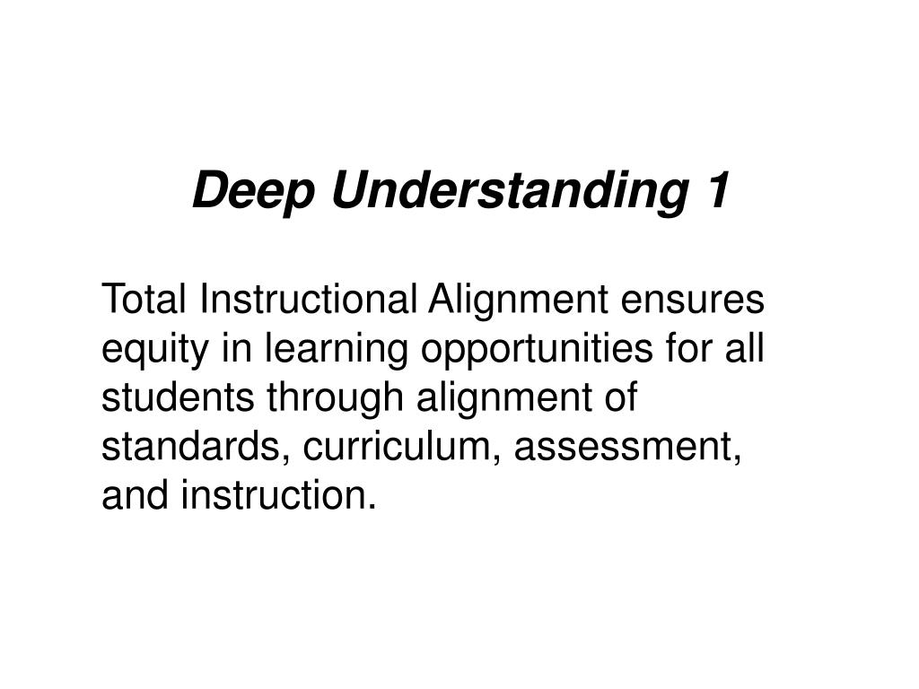 PPT Total Instructional Alignment Defining, Designing, and Aligning Educational Systems for