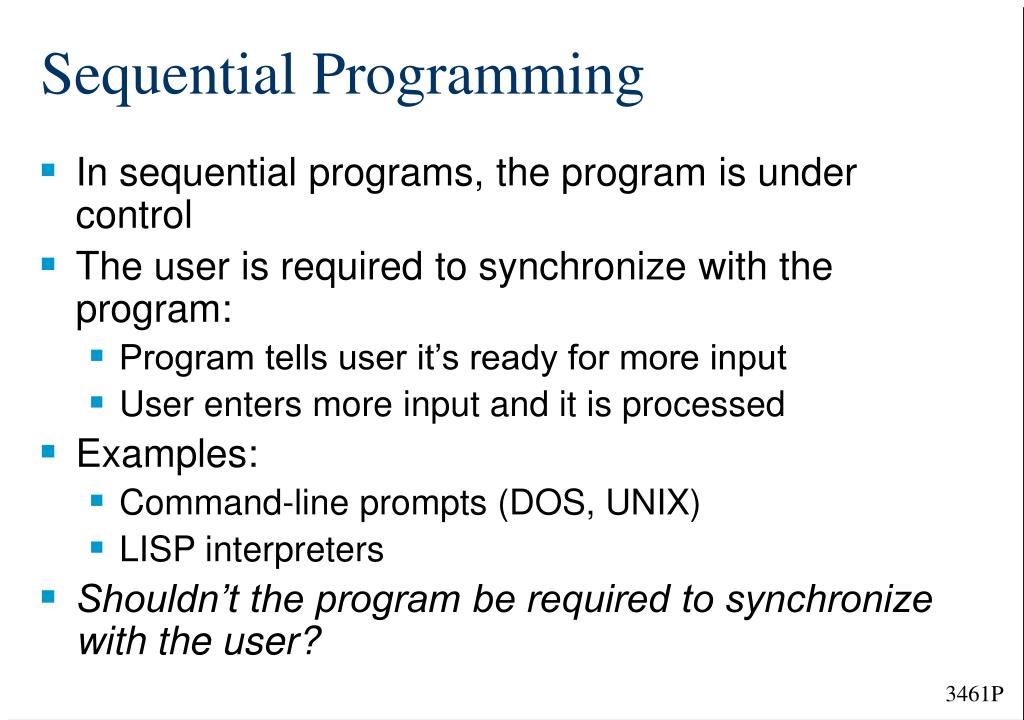 PPT Sequential vs. Eventdriven Programming PowerPoint Presentation