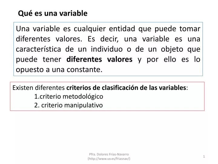 PPT QuÃ© es una variable PowerPoint Presentation, free download ID
