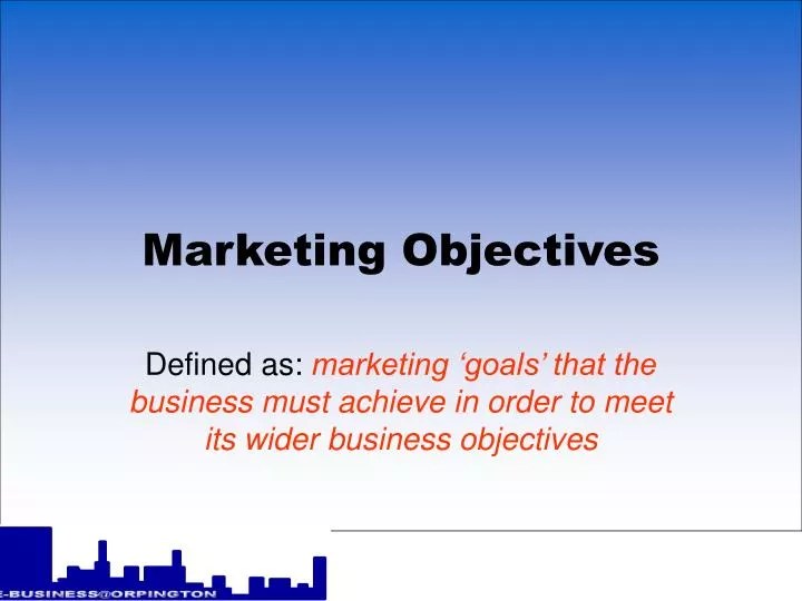 PPT Marketing Objectives PowerPoint Presentation, free download ID