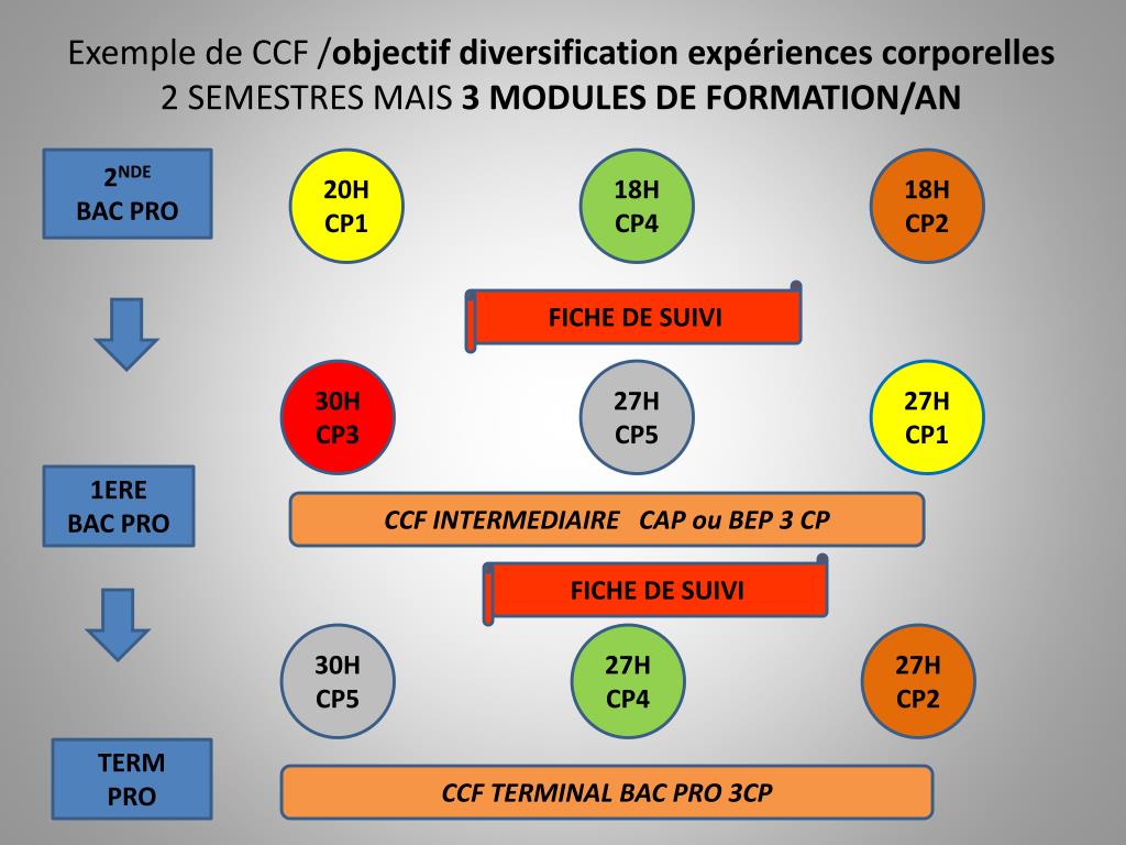 PPT Modalités du CCF et de l'examen terminal CAPBEP