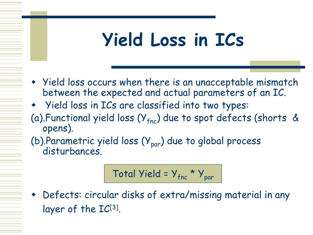 PPT Yield Estimation based on Layout & Process Data PowerPoint