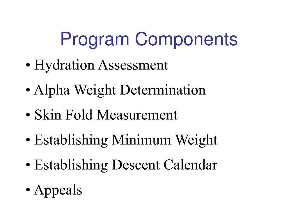 PPT University Interscholastic League Wrestling Weight Certification