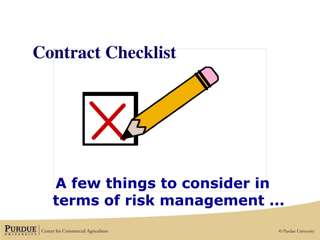 PPT Agricultural Contracts What Should I Consider? PowerPoint