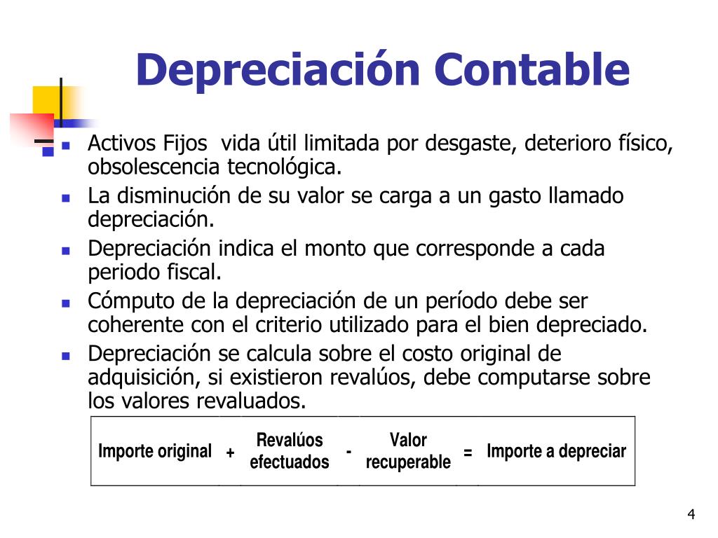 PPT Depreciación Contable y Fiscal PowerPoint Presentation, free