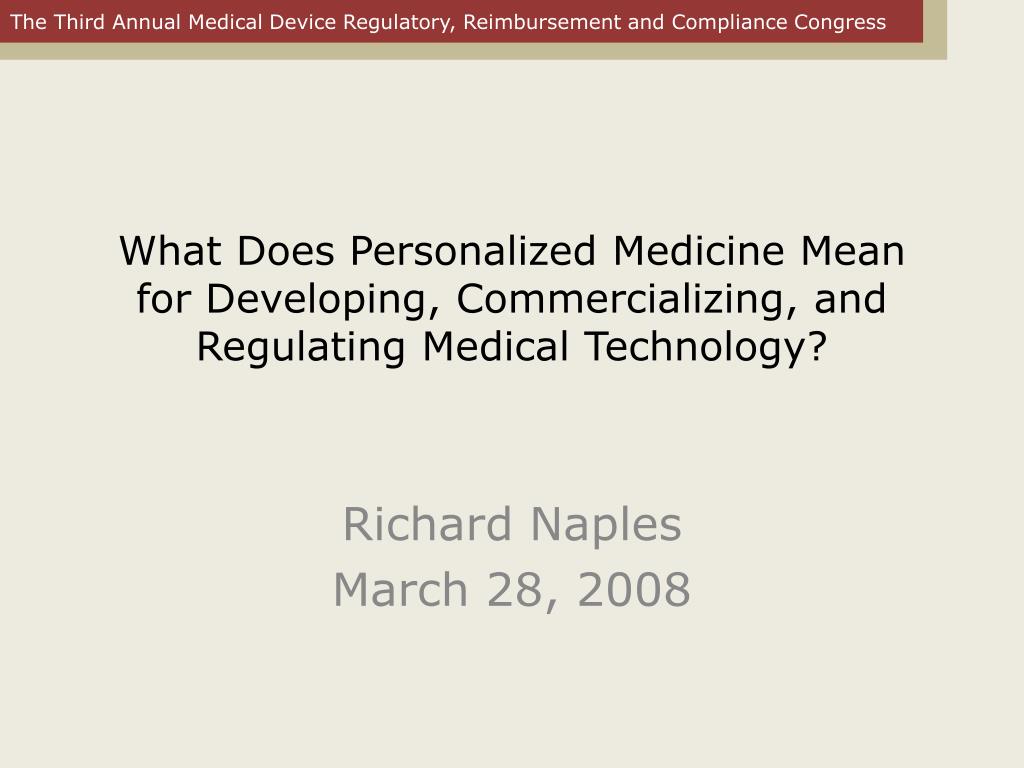PPT What Does Personalized Medicine Mean for Developing