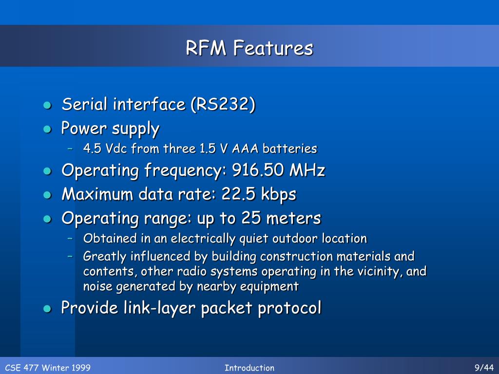PPT Radio Frequency (RF) Data Communications PowerPoint Presentation