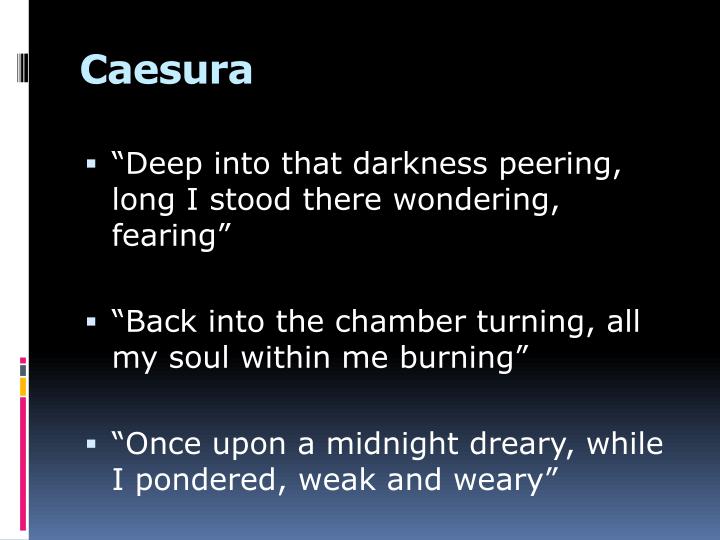 PPT Poetic devices In “The Raven” PowerPoint Presentation ID1356394