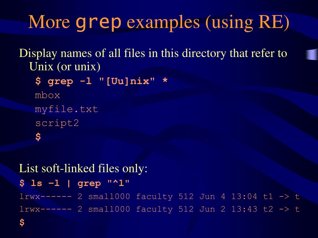 PPT Unix grep Utility PowerPoint Presentation, free download ID1356860