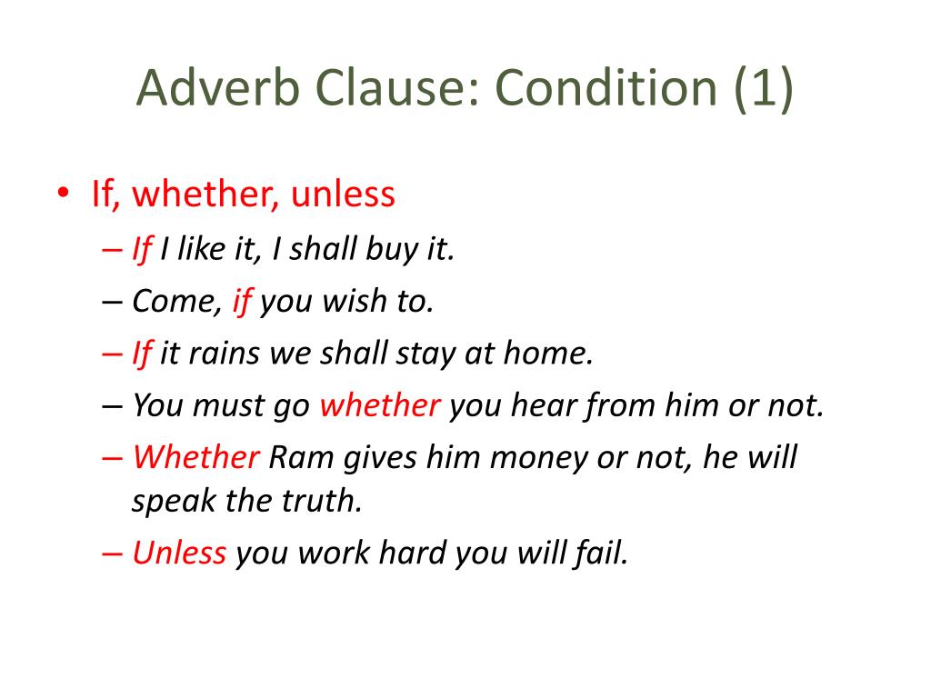 What Is Adverbial Clause Of Condition Know It Info
