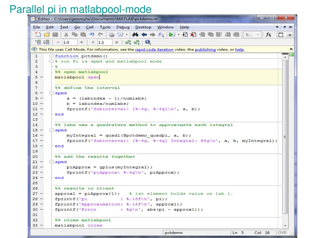 PPT Parallel Computing with MATLAB PowerPoint Presentation, free