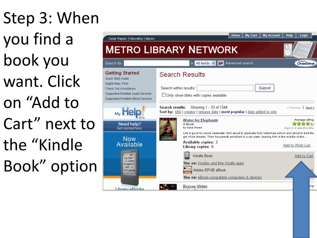 PPT Downloading eBooks to your Kindle from Overdrive PowerPoint